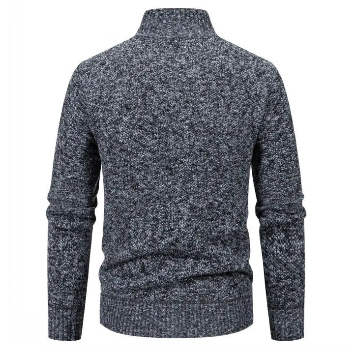 Smart Stand-up Collar Zipper Cardigan