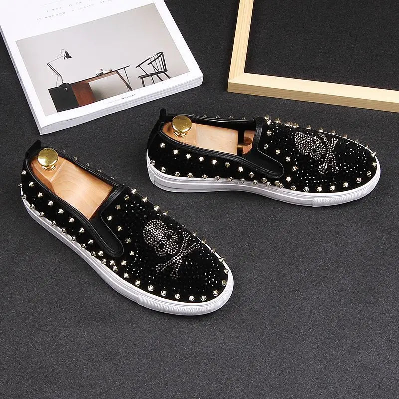Cool Punk Slip-On Flat Loafers