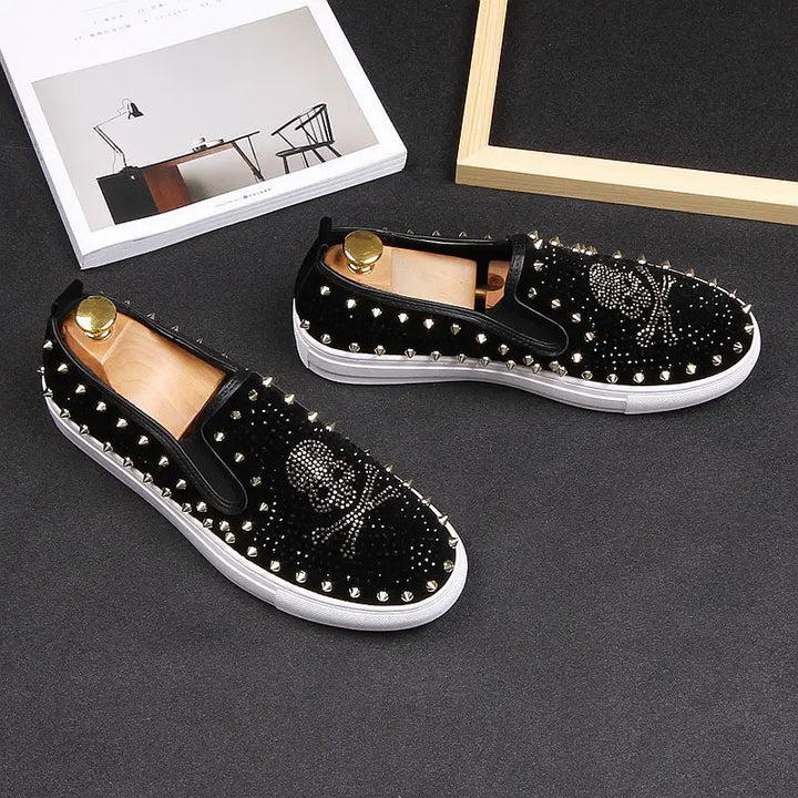 Cool Punk Slip-On Flat Loafers