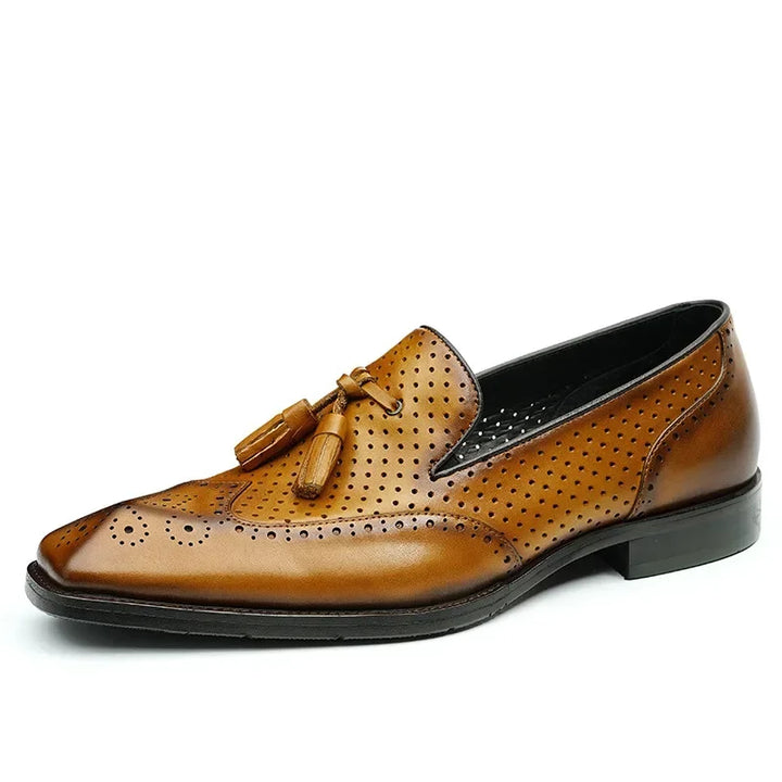 Genuine Leather Business Slip On Loafers