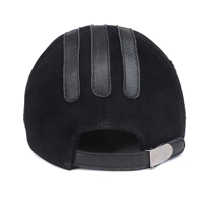 High Quality Suede Leather Baseball Cap