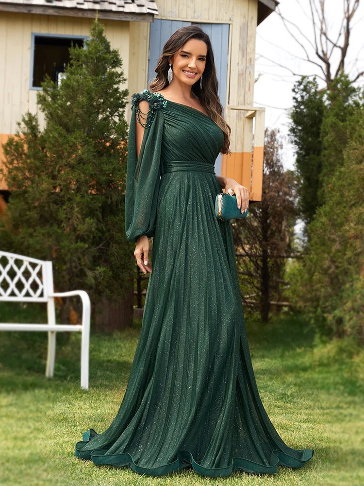 Elegant one-shoulder Women's Cocktail Dress