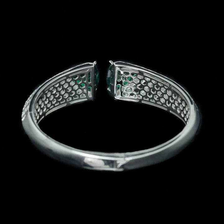 Synthetic Emerald Art Fashion Bangle