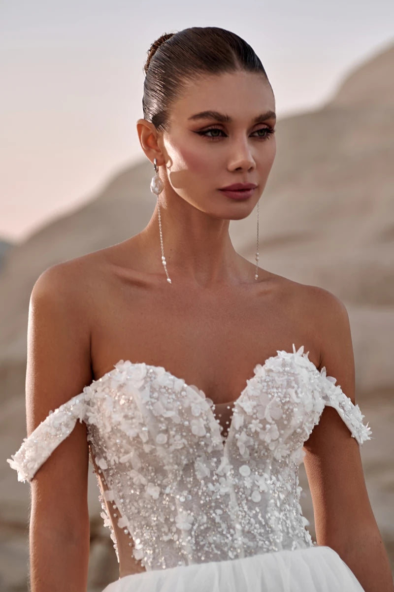 Radiant Beaded Lace Wedding Dress