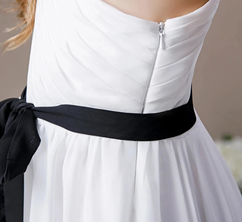 One-Shoulder Little Bridesmaid Gown