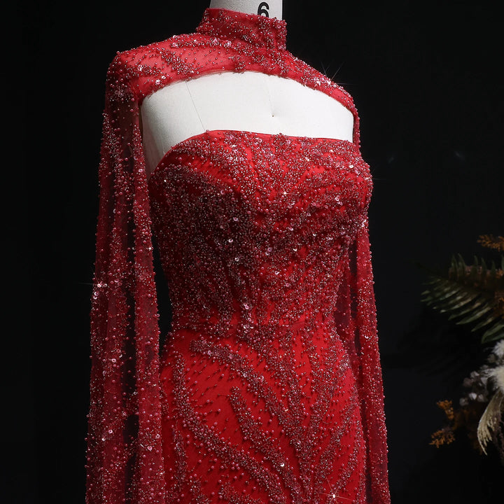 Exquisite Beaded Arabic Night Dress