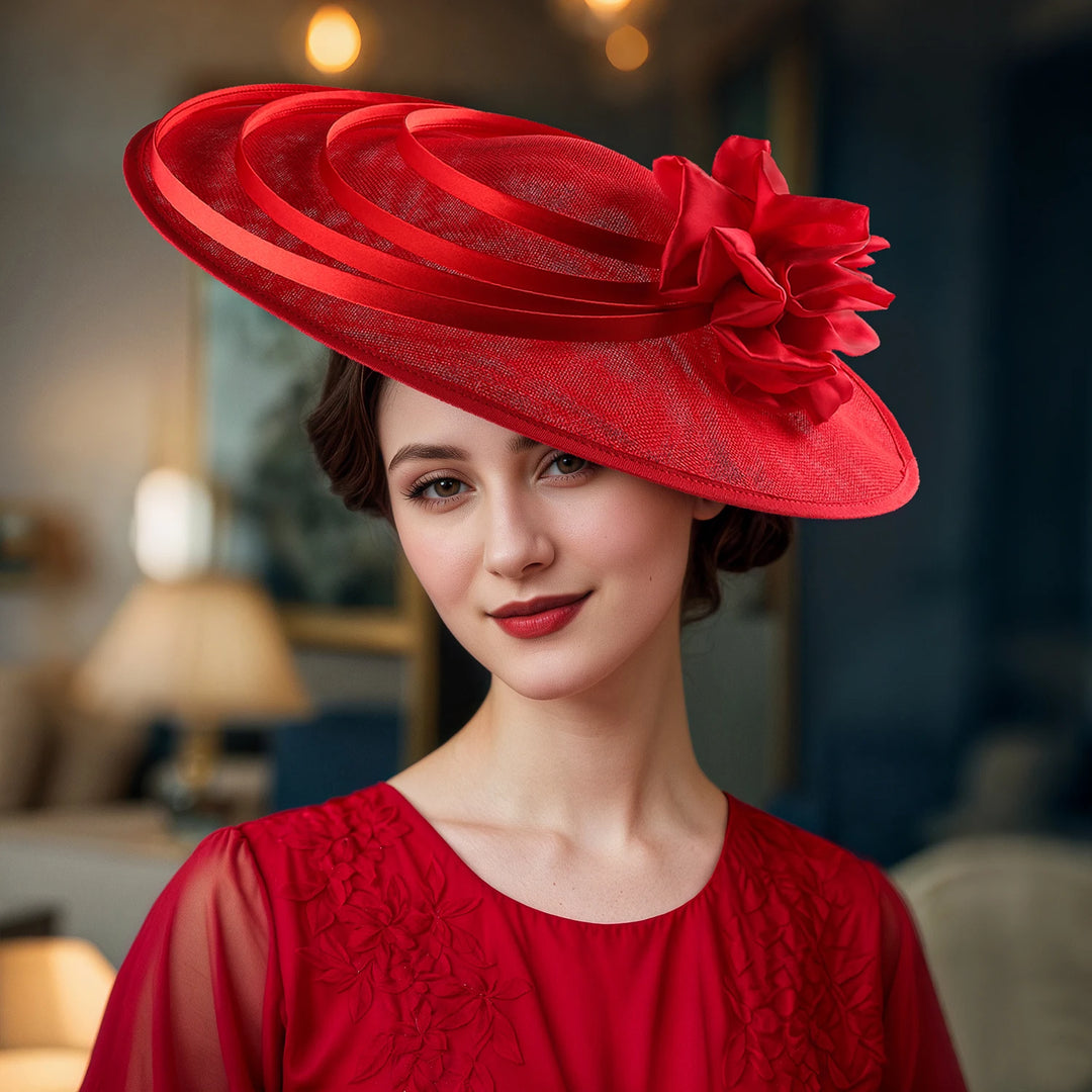 Unique Derby Sinamay Hat