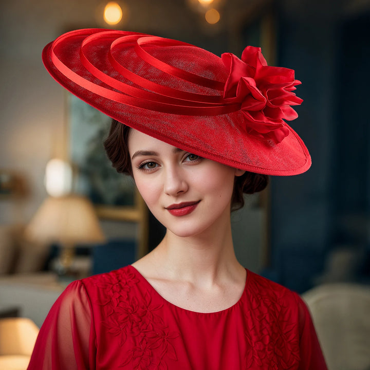 Unique Derby Sinamay Hat