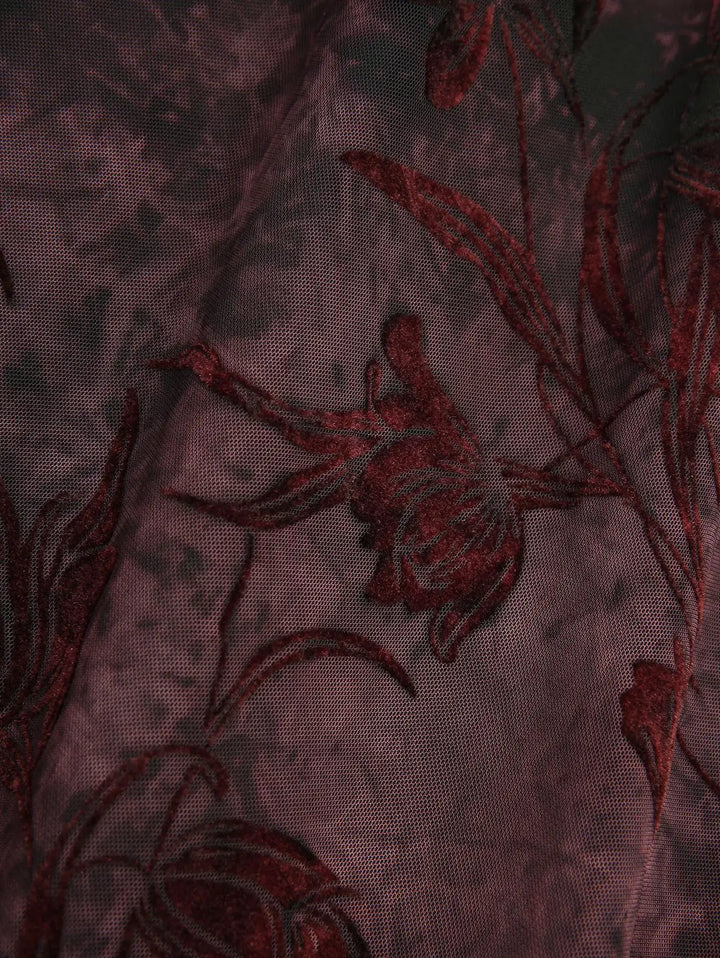 Elegant Tie Dye Printed Costume Dress