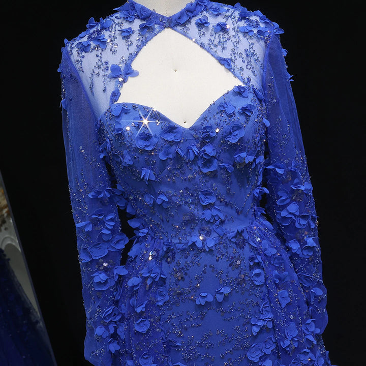 Royal 3D Flowers Arabian Evening Couture