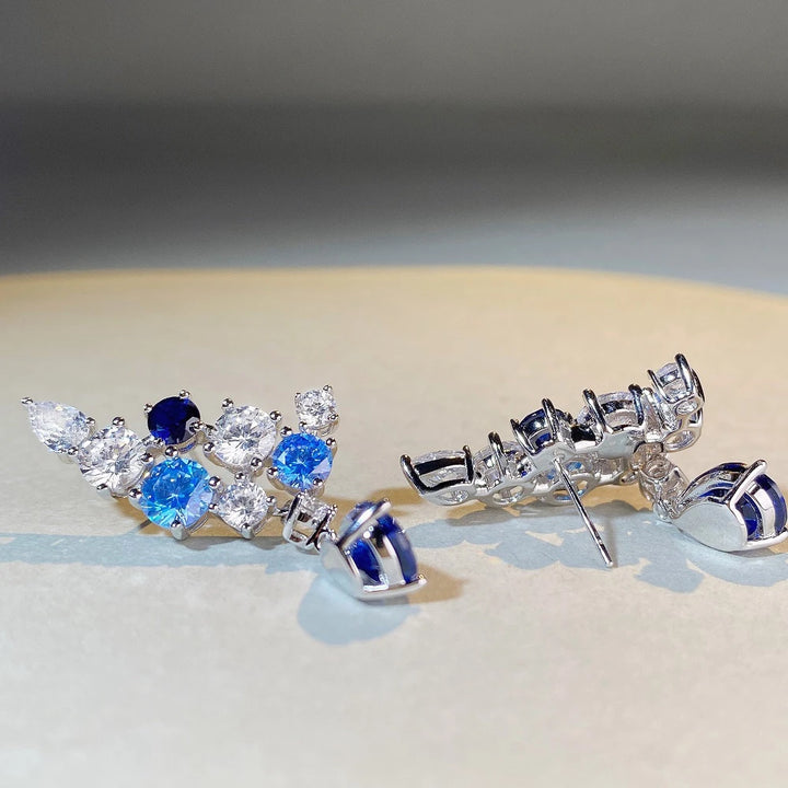 Delightful Pear Cut Ruby Drop Earrings