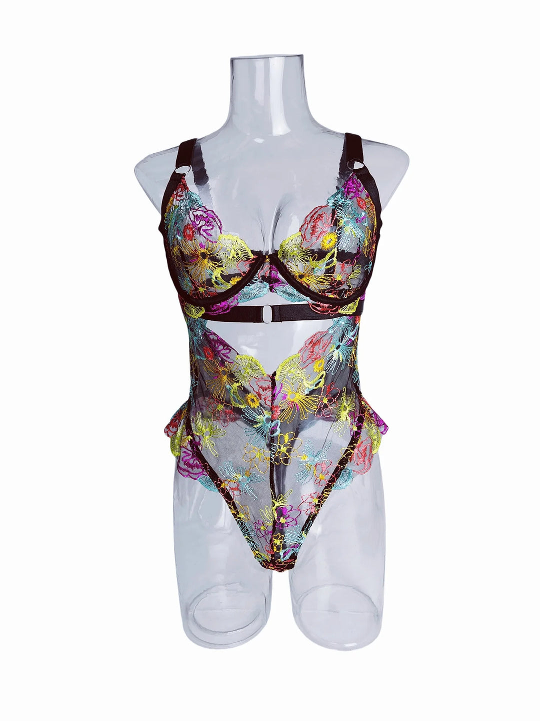 French Style Floral Embroidered Lingerie