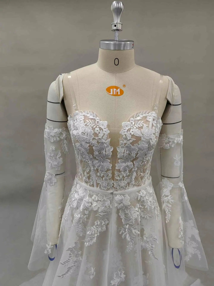 Trendy Two-Pieces Mini Bridal Dress