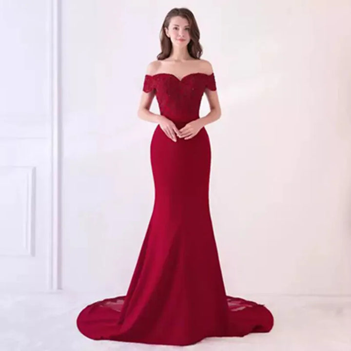 Stunning Twill Mermaid Evening Dress