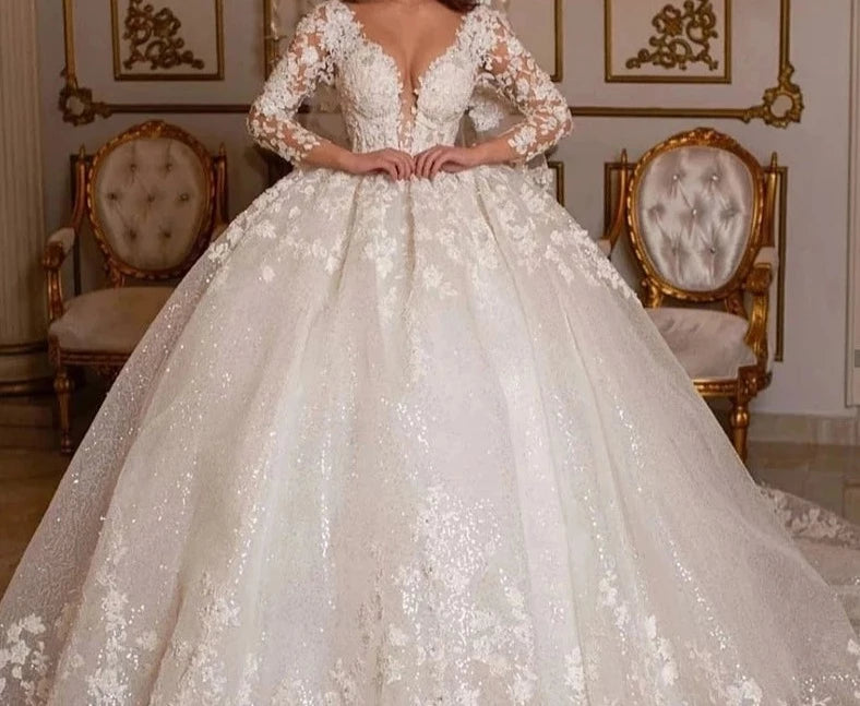 Beaded Bridal Ball Gown