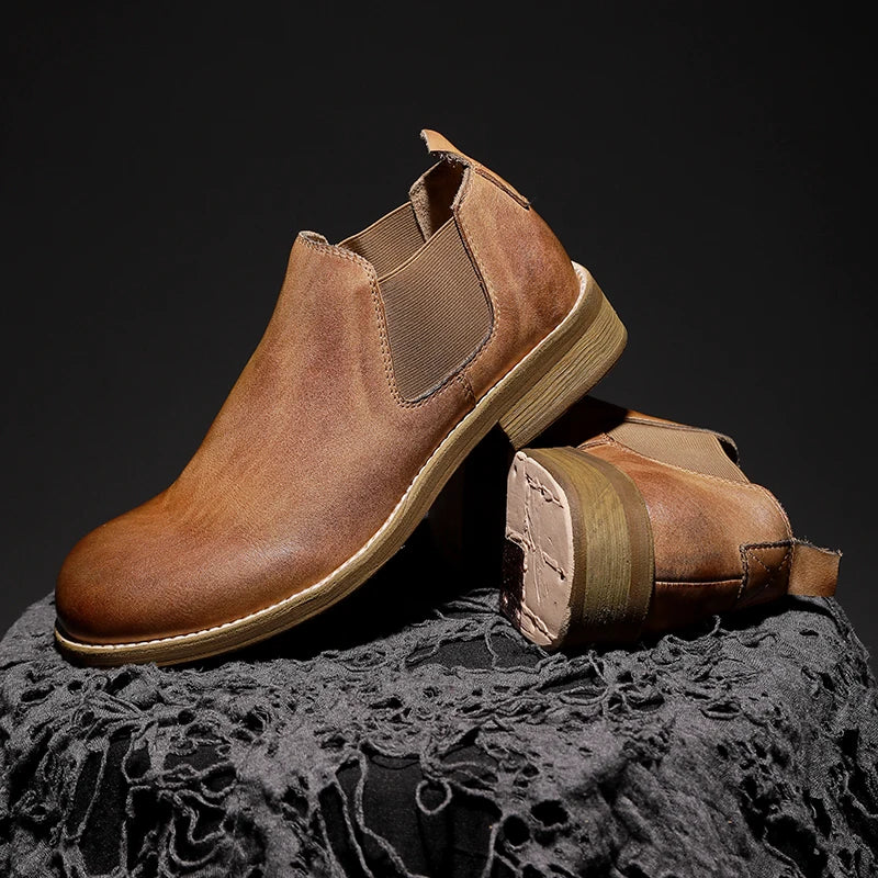 Noble Low-Top Leather Chelsea Shoes
