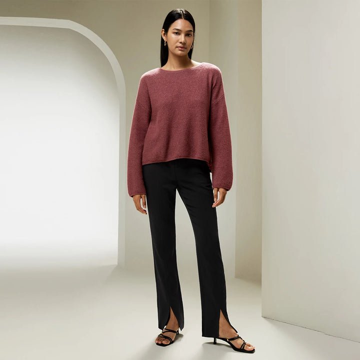 Drop-Shoulder Cashmere Blend Sweatshirt