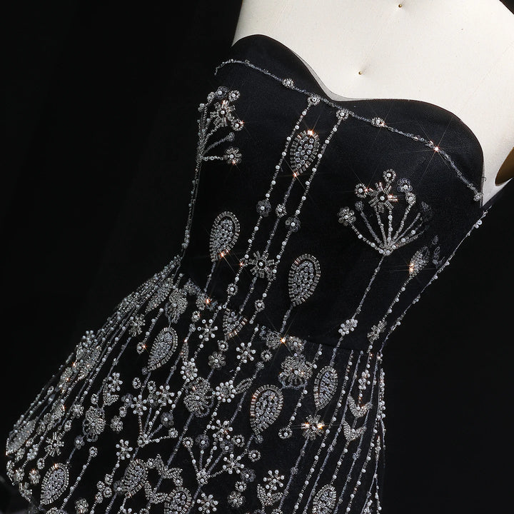 Elegant Sweetheart Beaded Two-Piece Evening Dress