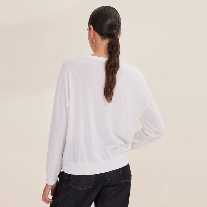 Casual Merino Wool Crew Neck Sweater