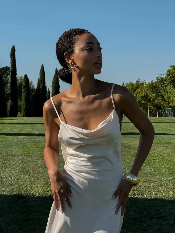 Effortless High Slit Prom Dress
