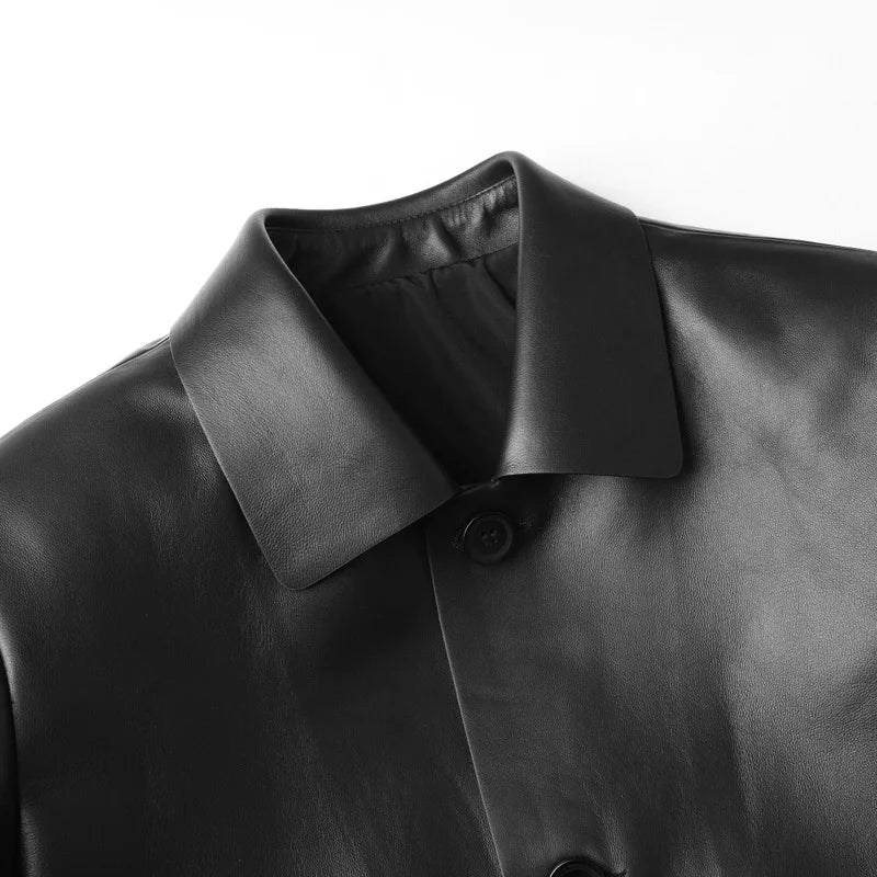 High End Mid-Length Motorcycle Coat