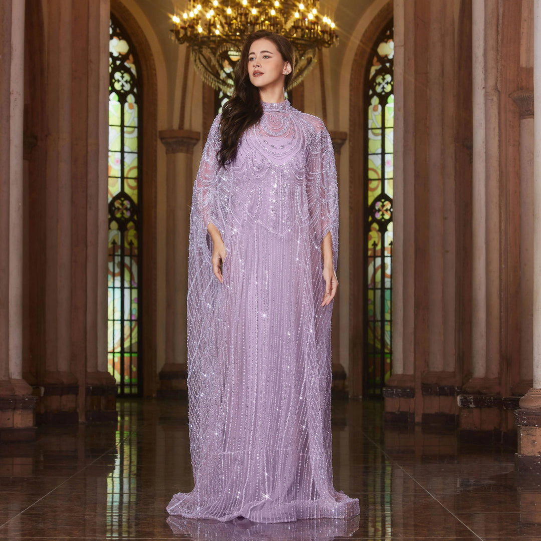 Luxurious Cape Wedding Party Dress