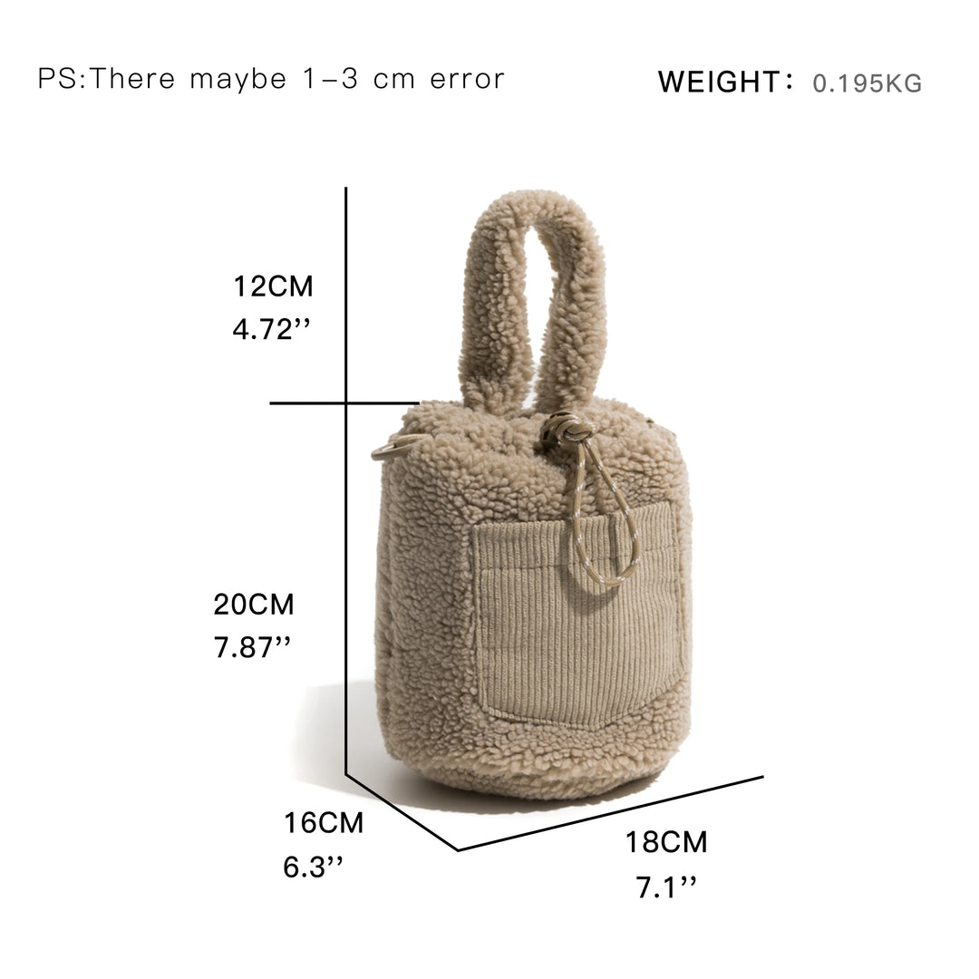 Fluffy Plush Small Crossbody Bag