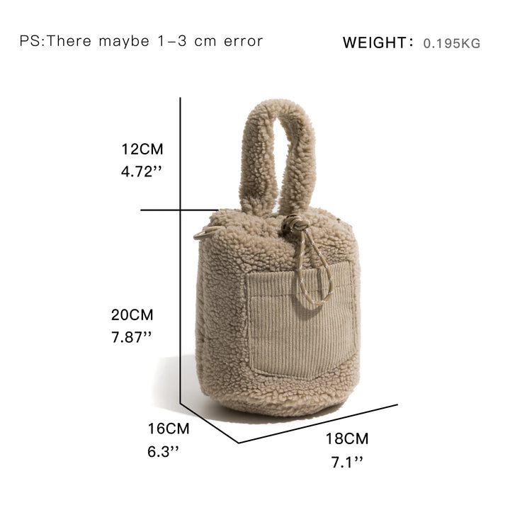 Fluffy Plush Small Crossbody Bag