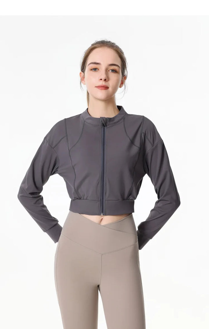 Slim Fit Zipper Sports Jacket