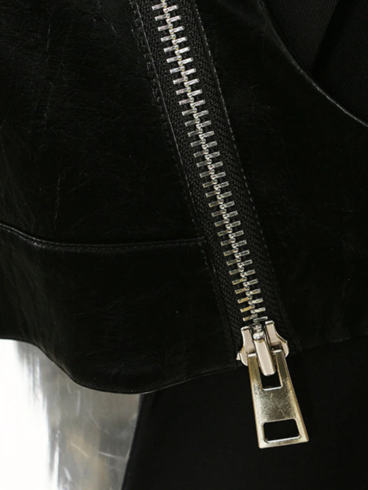 Refined faux leather women&