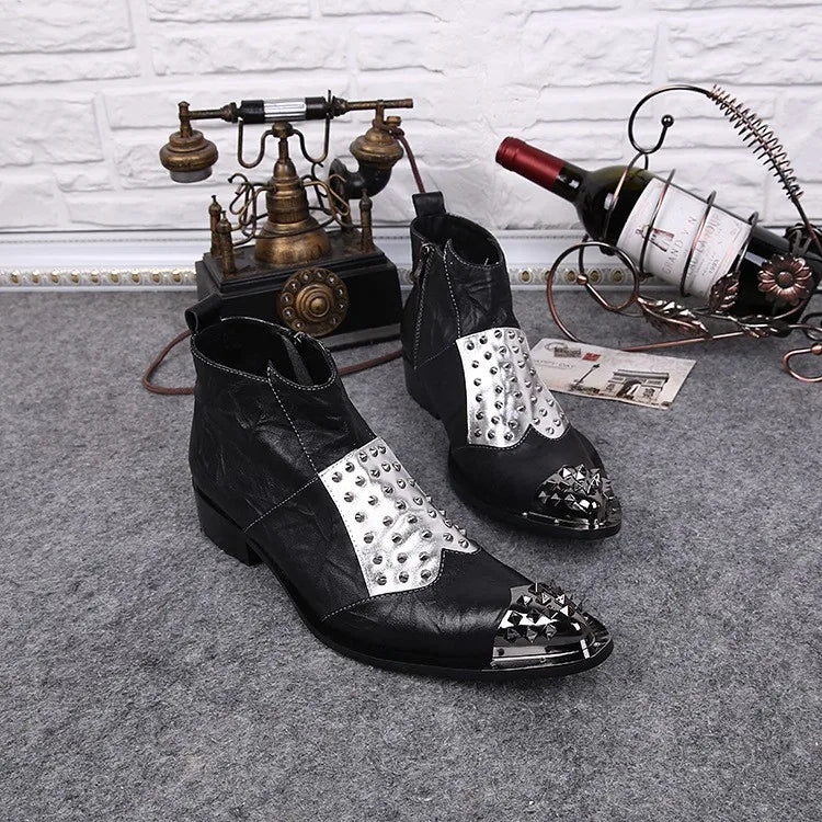 Smart Metal Pointed Toe Boots