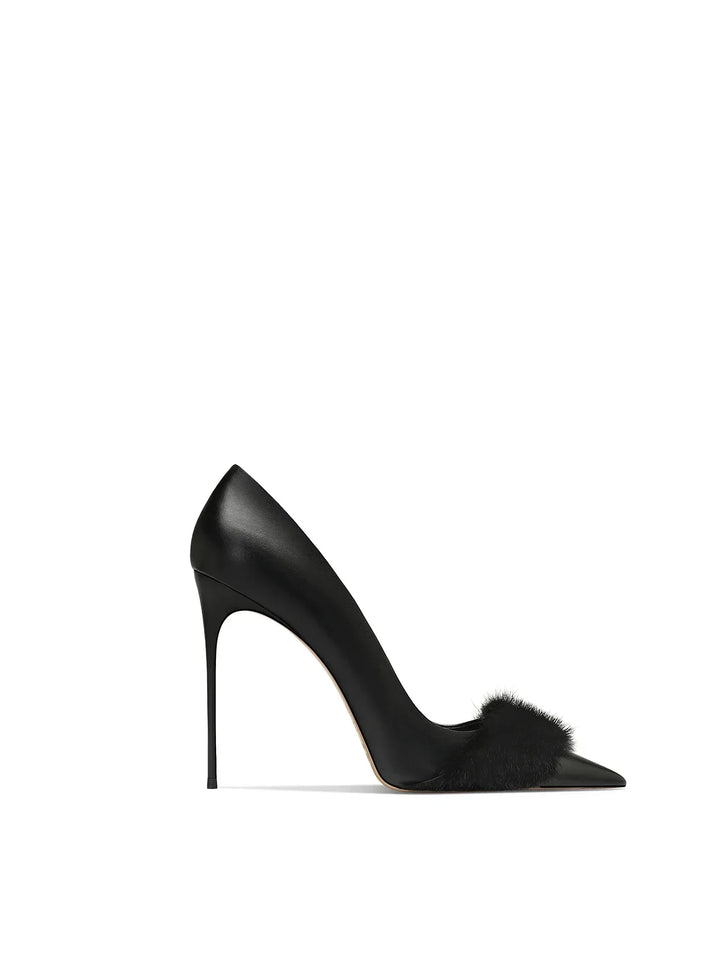 Refined Pointed Thin Heel Pumps
