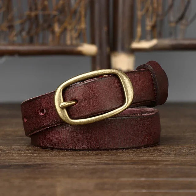 Retro Genuine Leather Adjustable Belt