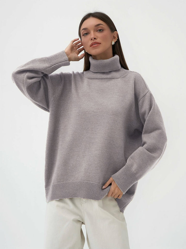 Oversized Women's Turtleneck Sweater| All For Me Today