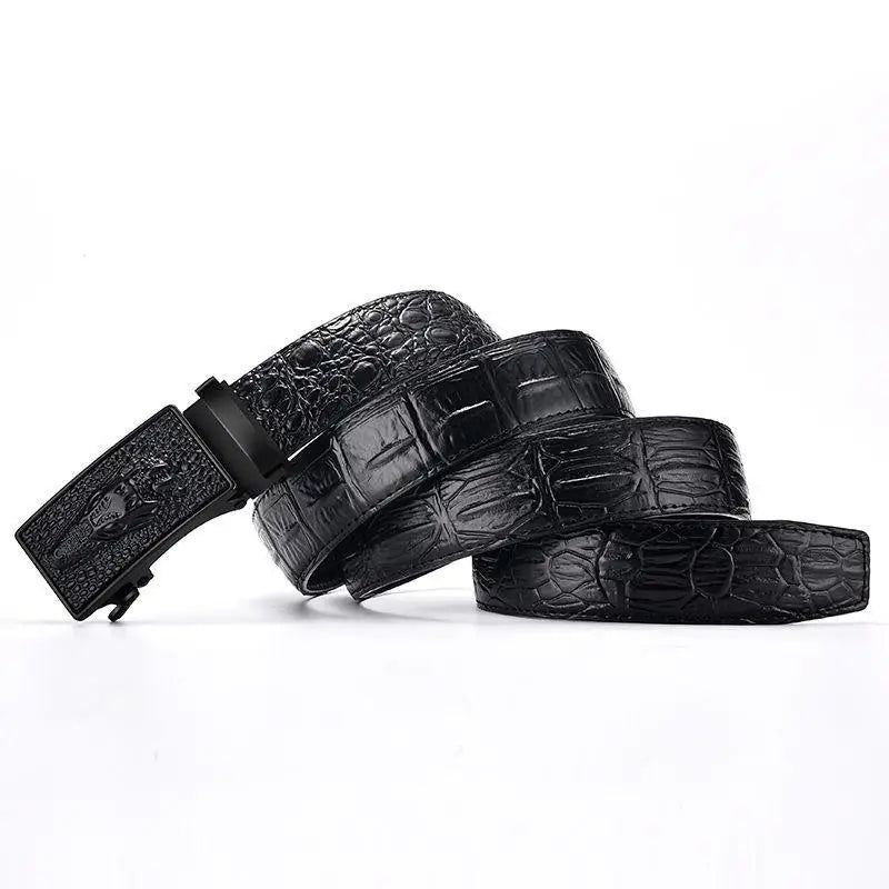 Top Quality Automatic Buckle Split Leather Belt