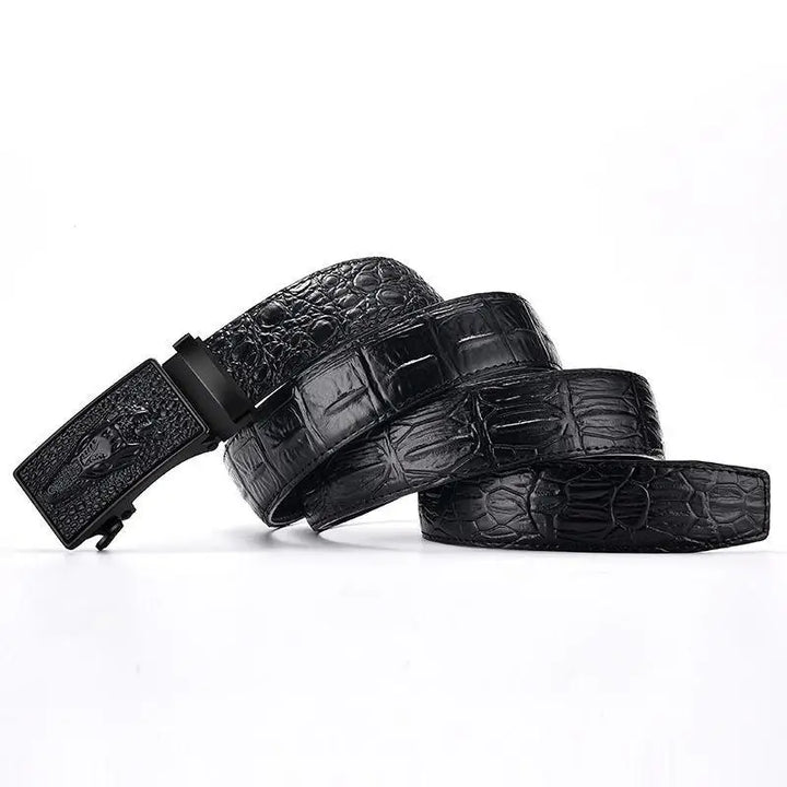 Top Quality Automatic Buckle Split Leather Belt
