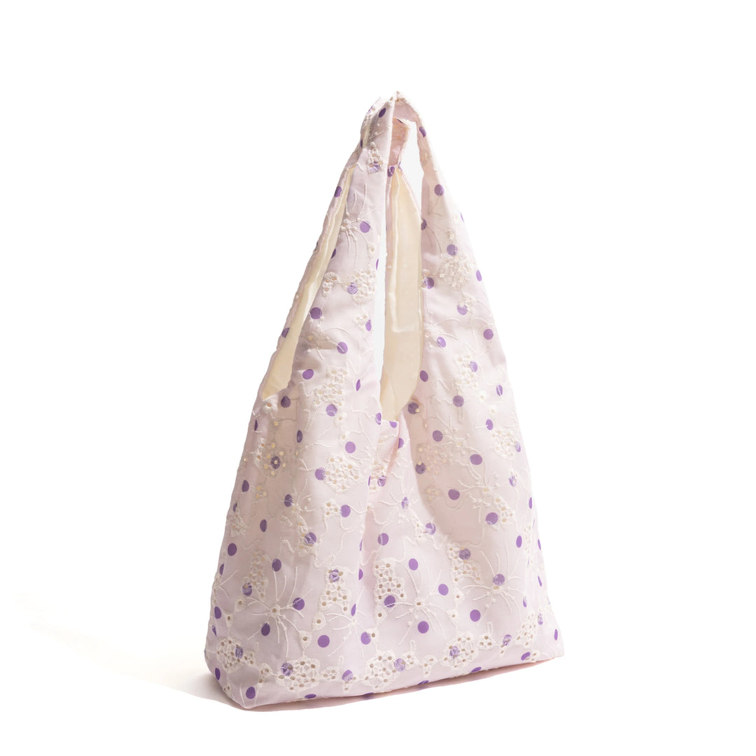 Elegant Lace Embroidery Hobo Bag