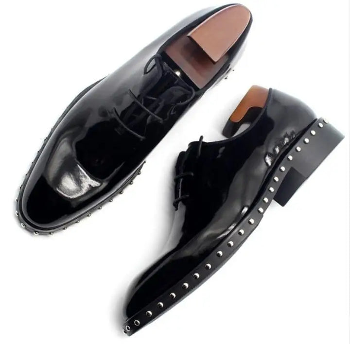 Regal Rivet Studded Real Leather Shoes