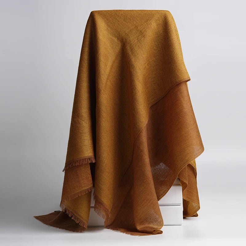 Elegant Cashmere Satin Shawl