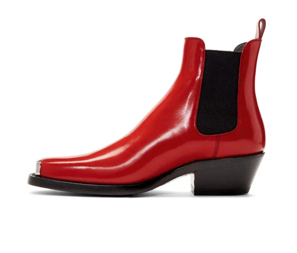 Smart Buffed Leather Chelsea Boots