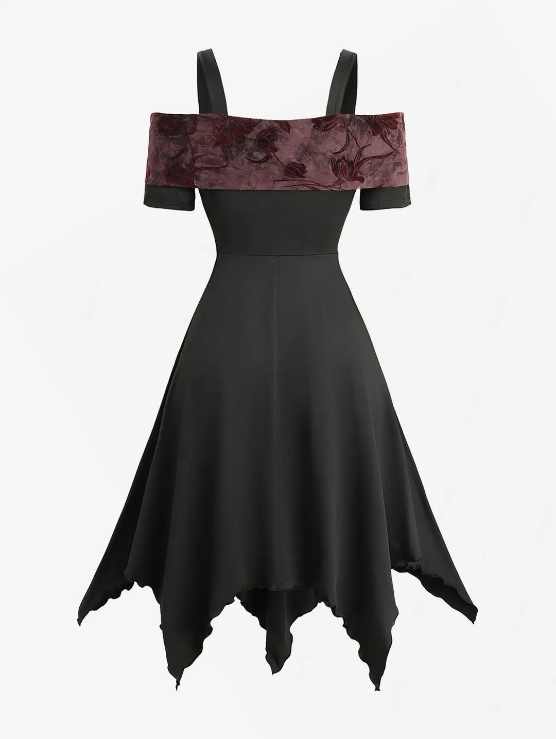 Elegant Tie Dye Printed Costume Dress