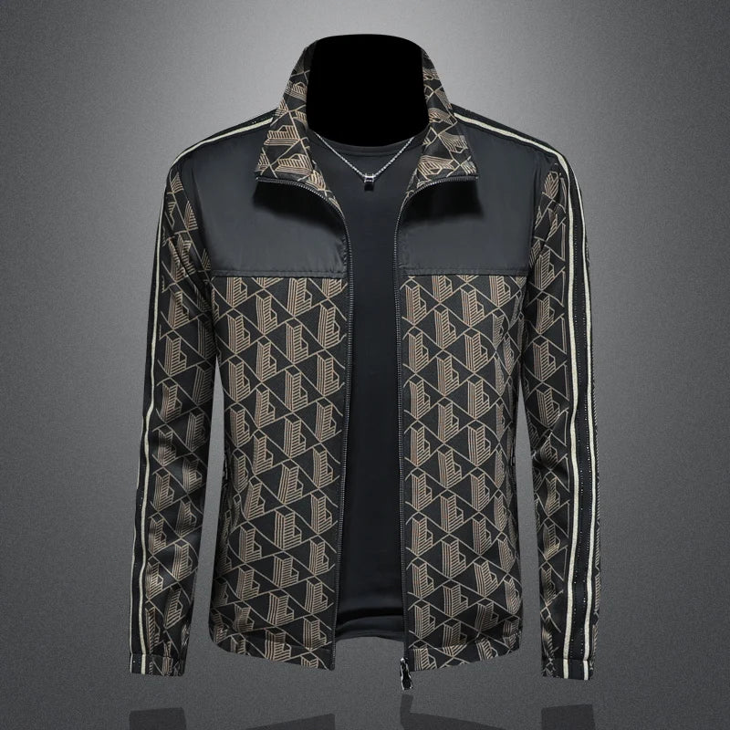 Luxury Stand Collar Slim Fit Jacket