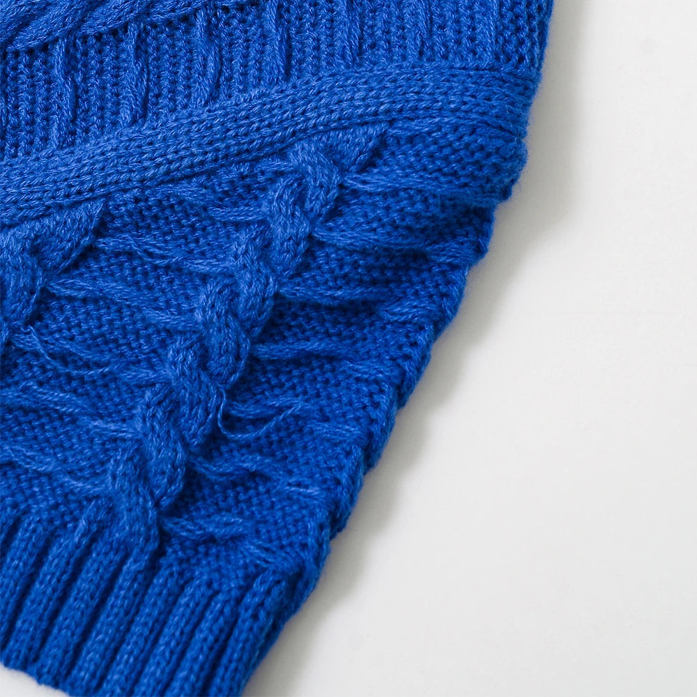 Cropped Knitted Casual Cardigan