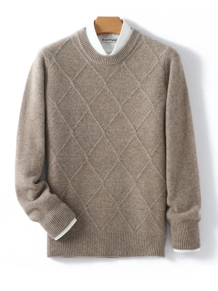 Casual Pure Wool Knitted Sweater