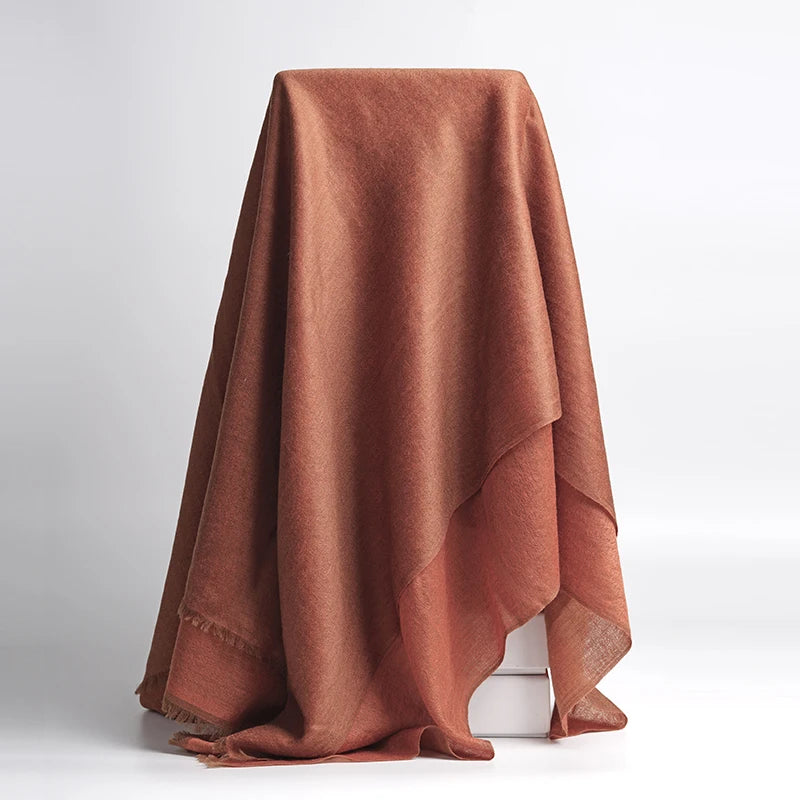 Elegant Cashmere Satin Shawl