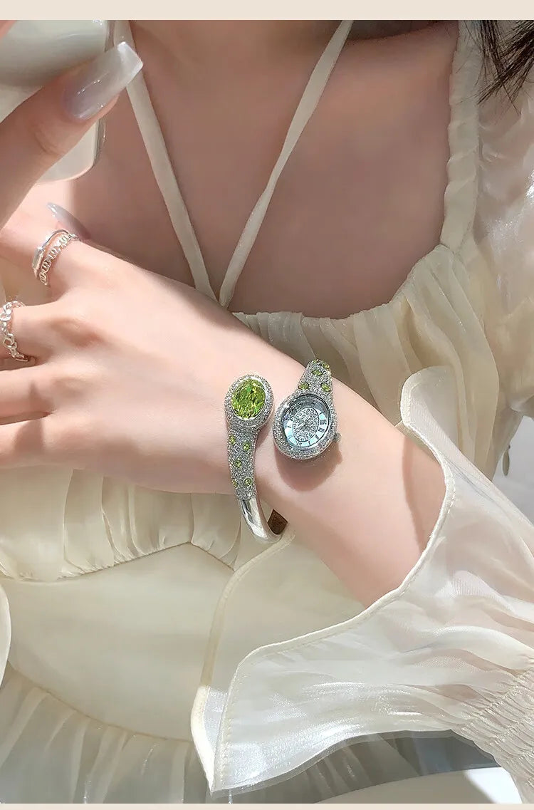 Luxury Crystal Quartz Watch