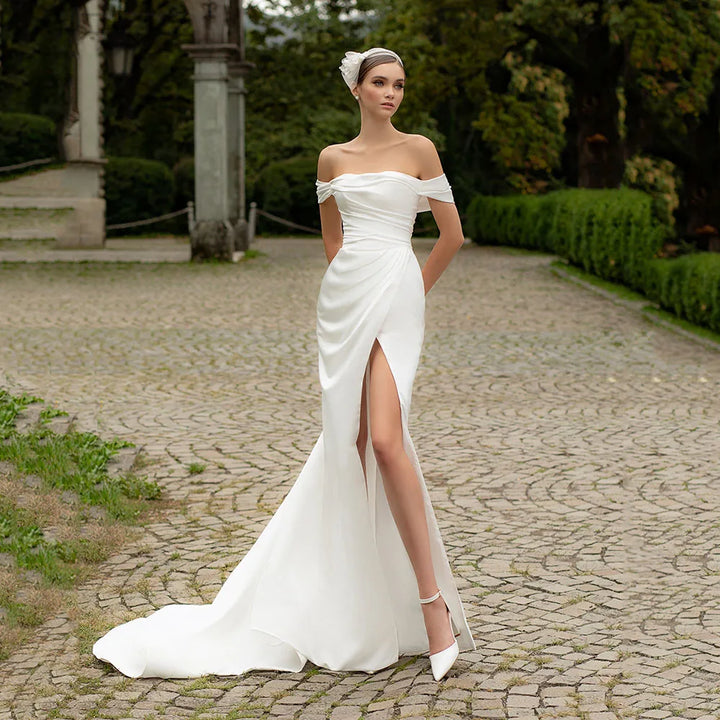 Glamorous Beaded Corset Wedding Dress