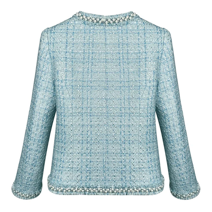 Elegant Coarse Floral Short Jacket