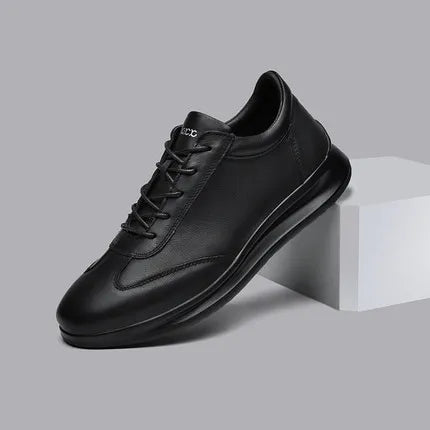 High-End Genuine Leather Fashion Sneakers