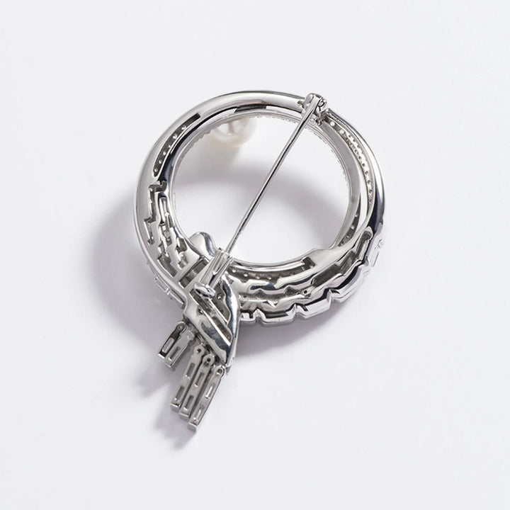 Glorious Natural Pearl Sapphire Brooch